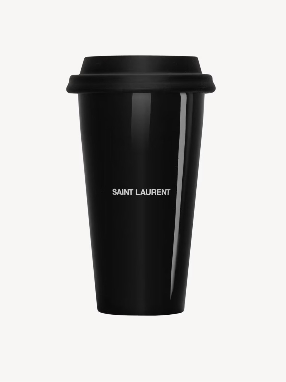 NWT Saint Laurent Black Travel Cup | COFFEE MUG IN CERAMIC